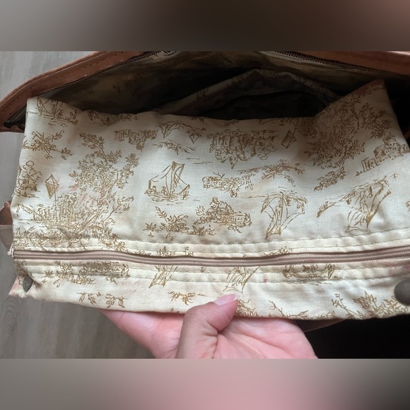 Vintage Hartmann Luggage Tweed Shoulder Bag with Leather Trim | Travel Messenger - Picture 12 of 15